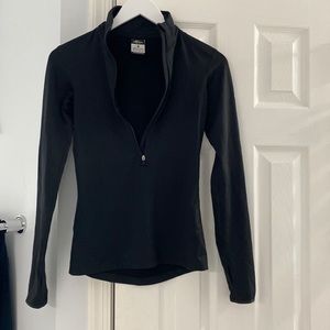 NIKE BLACK HALF ZIP LONG SLEEVE TOP